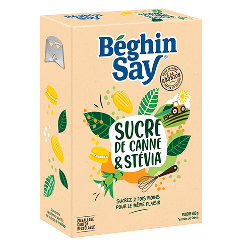 Sucre & Stévia* canne poudre - Béghin Say