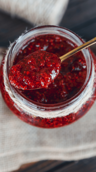 PUSH – RECETTE – CONFITURE CERISES ET FRAMBOISES – 616×1096