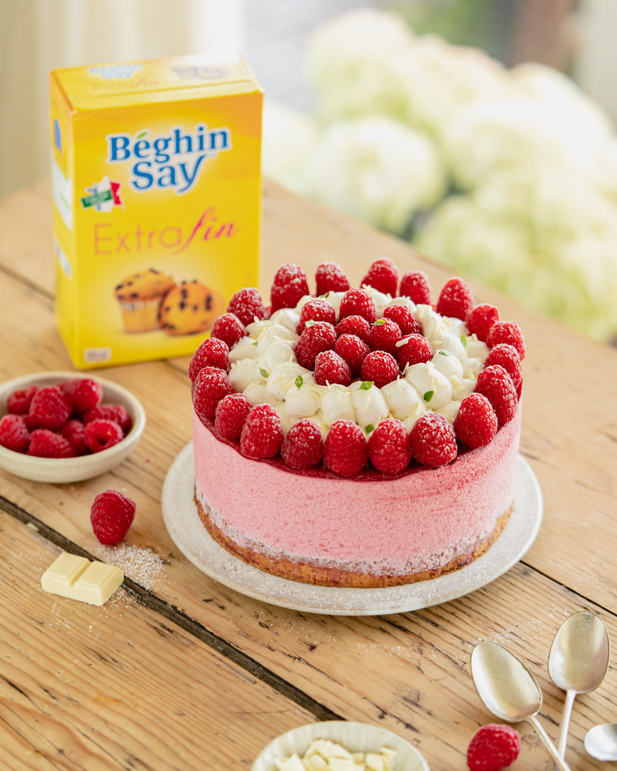 Bavarois framboise chocolat blanc