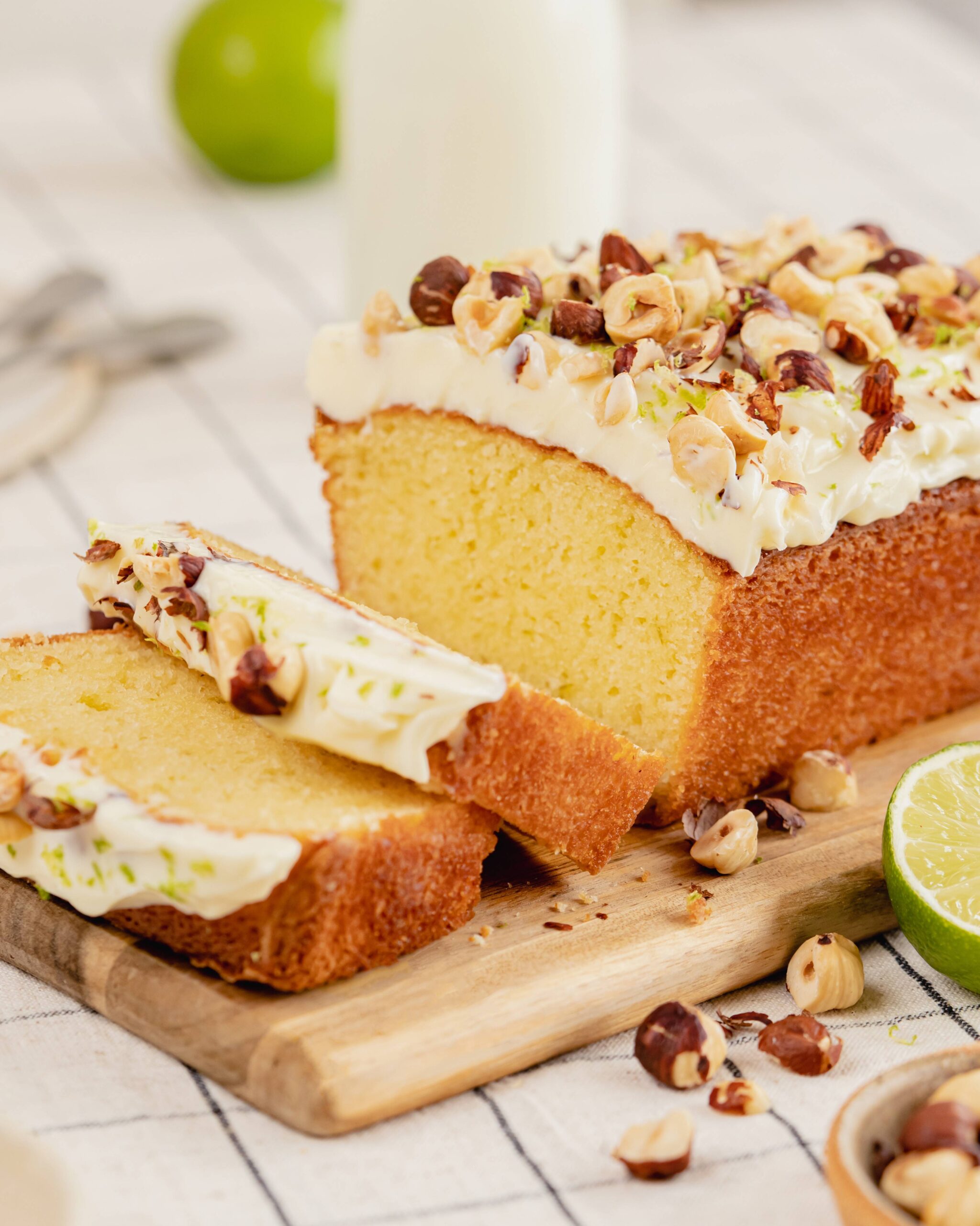 Cake citron vert noisette